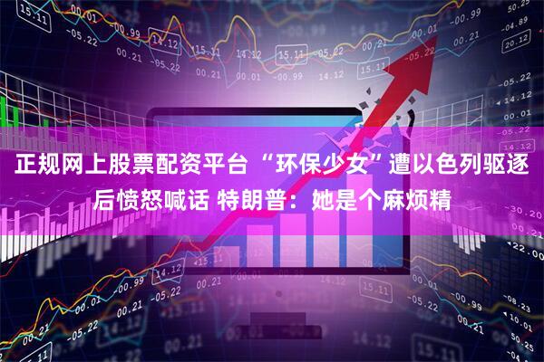 正规网上股票配资平台 “环保少女”遭以色列驱逐后愤怒喊话 特朗普：她是个麻烦精