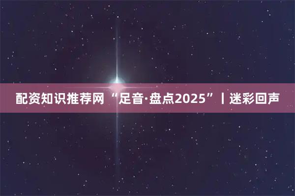 配资知识推荐网 “足音·盘点2025”丨迷彩回声